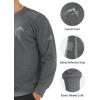 imageNORTHYARD Mens Crewneck Sweatshirt Long Sleeve Cotton Shirts Athletic Casual Workout Sport Gym Running SweatshirtsSmokeheather