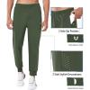 imageNORTHYARD Mens Fleece Lined Joggers Athletic Warm Sweatpants Workout Running Pants Winter Active Track with Zipper PocketsArmygreen