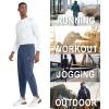 imageNORTHYARD Mens Fleece Lined Joggers Athletic Warm Sweatpants Workout Running Pants Winter Active Track with Zipper PocketsCoolgrey