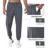 imageNORTHYARD Mens Fleece Lined Joggers Athletic Warm Sweatpants Workout Running Pants Winter Active Track with Zipper PocketsDarkgrey