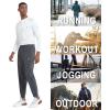 imageNORTHYARD Mens Fleece Lined Joggers Athletic Warm Sweatpants Workout Running Pants Winter Active Track with Zipper PocketsDarkgrey