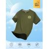 imageNORTHYARD Mens Swim Shirt Rash Guard UPF 50 Quick Dry Short Sleeve Fishing Shirts Sun Protection Shirt Beach Water SwimmingArmygreen