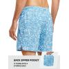 imageNORTHYARD Mens Swim Trunks 5quot Beach Swim Shorts Quick Dry Bathing Suit with Mesh Liner PackableBlue Banana