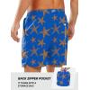 imageNORTHYARD Mens Swim Trunks 5quot Beach Swim Shorts Quick Dry Bathing Suit with Mesh Liner PackableBlue Starfish