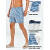 imageNORTHYARD Mens Swim Trunks 5quot Beach Swim Shorts Quick Dry Bathing Suit with Mesh Liner PackableBlue White Lines