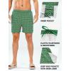 imageNORTHYARD Mens Swim Trunks 5quot Beach Swim Shorts Quick Dry Bathing Suit with Mesh Liner PackableGreen Wave Stripe
