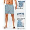 imageNORTHYARD Mens Swim Trunks 5quot Beach Swim Shorts Quick Dry Bathing Suit with Mesh Liner PackableLight Blue Contourlines