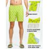 imageNORTHYARD Mens Swim Trunks 5quot Beach Swim Shorts Quick Dry Bathing Suit with Mesh Liner PackableMint Cactus