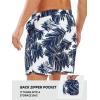 imageNORTHYARD Mens Swim Trunks 5quot Beach Swim Shorts Quick Dry Bathing Suit with Mesh Liner PackableNavy Palm Tree