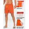 imageNORTHYARD Mens Swim Trunks 5quot Beach Swim Shorts Quick Dry Bathing Suit with Mesh Liner PackableOrange