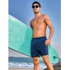 imageNORTHYARD Mens Swim Trunks 5quot Beach Swim Shorts Quick Dry Bathing Suit with Mesh Liner PackableSea Blue