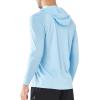imageNORTHYARD Mens UPF 50 Hoodie Shirts Long Sleeve Sun Protection Fishing Swim Beach UV SPF Rash Guard Quick Dry LightweightSkyblue