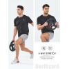 imageNORTHYARD Mens Workout Gym Shirts Quick Dry TShirts Running Athletic Short Sleeve Shirt for MenBlack