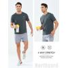 imageNORTHYARD Mens Workout Gym Shirts Quick Dry TShirts Running Athletic Short Sleeve Shirt for MenDarkgrey