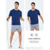 imageNORTHYARD Mens Workout Gym Shirts Quick Dry TShirts Running Athletic Short Sleeve Shirt for MenNavy