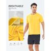 imageNORTHYARD Mens Workout Gym Shirts Quick Dry TShirts Running Athletic Short Sleeve Shirt for MenOrange