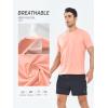 imageNORTHYARD Mens Workout Gym Shirts Quick Dry TShirts Running Athletic Short Sleeve Shirt for MenPink