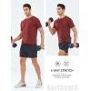imageNORTHYARD Mens Workout Gym Shirts Quick Dry TShirts Running Athletic Short Sleeve Shirt for MenWine