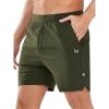 imageNORTHYARD Mens Athletic Running Shorts 5 Workout Lightweight Quick Dry Sports Gym Shorts for Men with Zipper PocketArmygreen