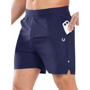 imageNORTHYARD Mens Athletic Running Shorts 5 Workout Lightweight Quick Dry Sports Gym Shorts for Men with Zipper PocketNavy
