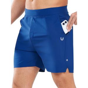 imageNORTHYARD Mens Athletic Running Shorts 5 Workout Lightweight Quick Dry Sports Gym Shorts for Men with Zipper PocketRoyalblue