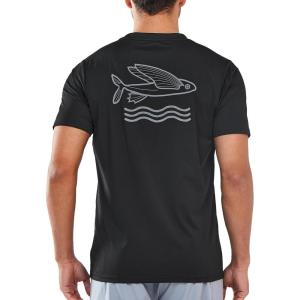 imageNORTHYARD Mens Swim Shirt Rash Guard UPF 50 Quick Dry Short Sleeve Fishing Shirts Sun Protection Shirt Beach Water SwimmingBlack