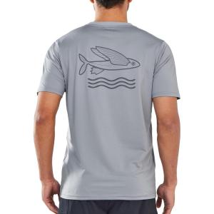 imageNORTHYARD Mens Swim Shirt Rash Guard UPF 50 Quick Dry Short Sleeve Fishing Shirts Sun Protection Shirt Beach Water SwimmingLightgrey