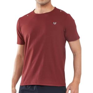 imageNORTHYARD Mens Workout Gym Shirts Quick Dry TShirts Running Athletic Short Sleeve Shirt for MenWine