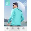 imageNORTHYARD Mens Sun Hoodie Shirts Long Sleeve Fishing Swim SPF Shirt Rash Guard UPF 50 Lightweight for Hiking WorkoutLightblue