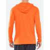 imageNORTHYARD Mens Sun Hoodie Shirts Long Sleeve Fishing Swim SPF Shirt Rash Guard UPF 50 Lightweight for Hiking WorkoutOrange