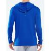 imageNORTHYARD Mens Sun Hoodie Shirts Long Sleeve Fishing Swim SPF Shirt Rash Guard UPF 50 Lightweight for Hiking WorkoutRoyalblue