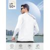 imageNORTHYARD Mens Sun Hoodie Shirts Long Sleeve Fishing Swim SPF Shirt Rash Guard UPF 50 Lightweight for Hiking WorkoutWhite