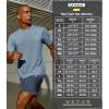 imageNORTHYARD Mens Sun Protection Shirt Short Sleeve Swim SPF TShirt Quick Dry Workout Athletic Running Hiking Rash GuardBlue Heather