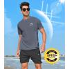 imageNORTHYARD Mens Sun Protection Shirt Short Sleeve Swim SPF TShirt Quick Dry Workout Athletic Running Hiking Rash GuardCloud