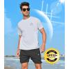 imageNORTHYARD Mens Sun Protection Shirt Short Sleeve Swim SPF TShirt Quick Dry Workout Athletic Running Hiking Rash GuardLightgrey