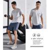 imageNORTHYARD Mens Sun Protection Shirt Short Sleeve Swim SPF TShirt Quick Dry Workout Athletic Running Hiking Rash GuardLightgrey