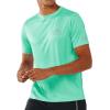imageNORTHYARD Mens Sun Protection Shirt Short Sleeve Swim SPF TShirt Quick Dry Workout Athletic Running Hiking Rash GuardMintgreen