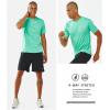 imageNORTHYARD Mens Sun Protection Shirt Short Sleeve Swim SPF TShirt Quick Dry Workout Athletic Running Hiking Rash GuardMintgreen