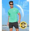 imageNORTHYARD Mens Sun Protection Shirt Short Sleeve Swim SPF TShirt Quick Dry Workout Athletic Running Hiking Rash GuardMintgreen