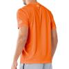 imageNORTHYARD Mens Sun Protection Shirt Short Sleeve Swim SPF TShirt Quick Dry Workout Athletic Running Hiking Rash GuardOrange