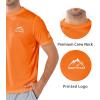 imageNORTHYARD Mens Sun Protection Shirt Short Sleeve Swim SPF TShirt Quick Dry Workout Athletic Running Hiking Rash GuardOrange
