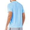 imageNORTHYARD Mens Sun Protection Shirt Short Sleeve Swim SPF TShirt Quick Dry Workout Athletic Running Hiking Rash GuardSkyblue