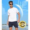 imageNORTHYARD Mens Sun Protection Shirt Short Sleeve Swim SPF TShirt Quick Dry Workout Athletic Running Hiking Rash GuardWhite