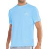 imageNORTHYARD Mens Sun Protection Shirt Short Sleeve Swim SPF TShirt Quick Dry Workout Athletic Running Hiking Rash GuardSkyblue
