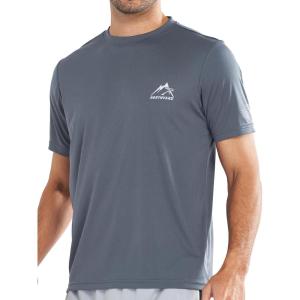 imageNORTHYARD Mens Sun Protection Shirt Short Sleeve Swim SPF TShirt Quick Dry Workout Athletic Running Hiking Rash GuardCloud