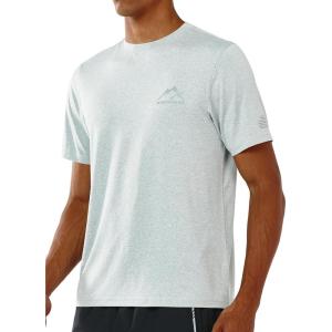 imageNORTHYARD Mens Sun Protection Shirt Short Sleeve Swim SPF TShirt Quick Dry Workout Athletic Running Hiking Rash GuardGrey Heather