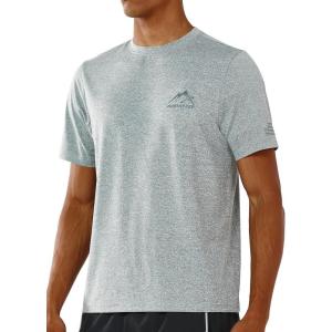 imageNORTHYARD Mens Sun Protection Shirt Short Sleeve Swim SPF TShirt Quick Dry Workout Athletic Running Hiking Rash GuardSmoke Heather