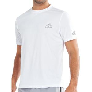 imageNORTHYARD Mens Sun Protection Shirt Short Sleeve Swim SPF TShirt Quick Dry Workout Athletic Running Hiking Rash GuardWhite