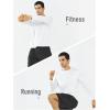 imageNORTHYARD Mens Running Athletic Shirts Long Sleeve Quick Dry Workout Gym Shirt Lightweight UPF 50 Fishing Hiking Rash GuardWhite