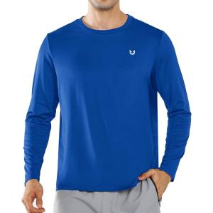 imageNORTHYARD Mens Running Athletic Shirts Long Sleeve Quick Dry Workout Gym Shirt Lightweight UPF 50 Fishing Hiking Rash GuardRoyalblue